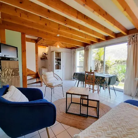 Maison Lumineuse A Carnac, 4 Pieces, 55m², Piscine Chauffee, A 500m De La Et Des Commerces, Wifi - Fr-1-477-68 * Карнак
